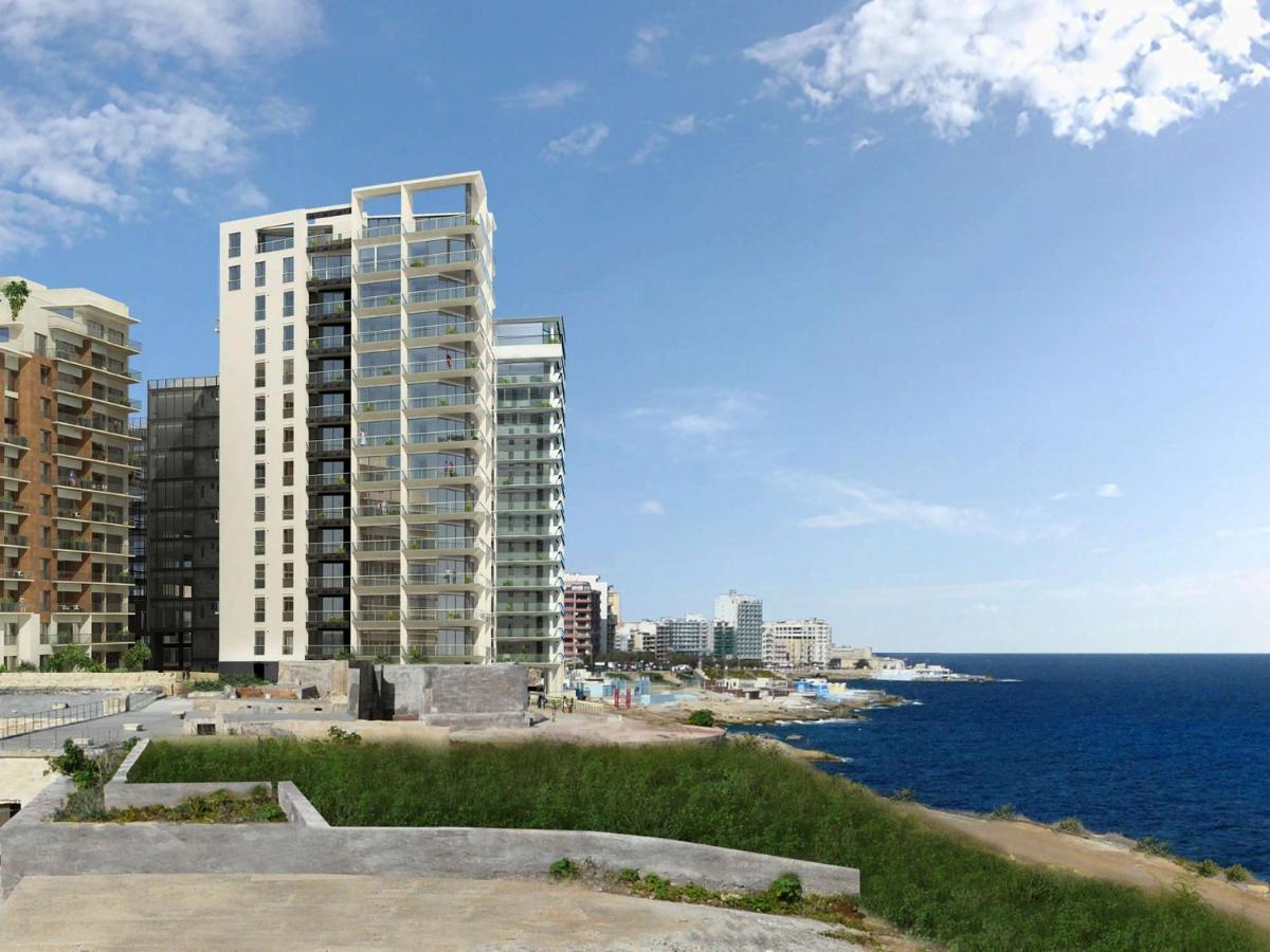 Luxury Apt W/ Side Seaviews And Pool, Top Location Sliema Kültér fotó